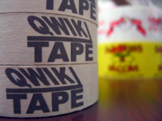 Qwik Tape - Custom Masking Tape Photo of custom printed masking tape example