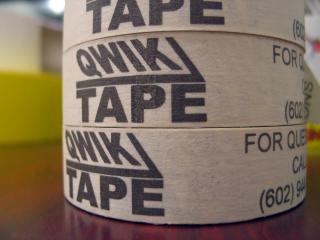 Custom Printed Masking Tape by Qwik Tape Centered photo of custom masking tape
